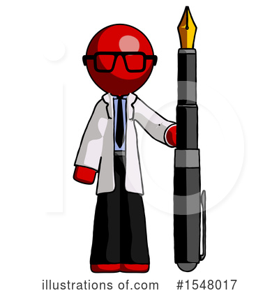 Royalty-Free (RF) Red Design Mascot Clipart Illustration by Leo Blanchette - Stock Sample #1548017