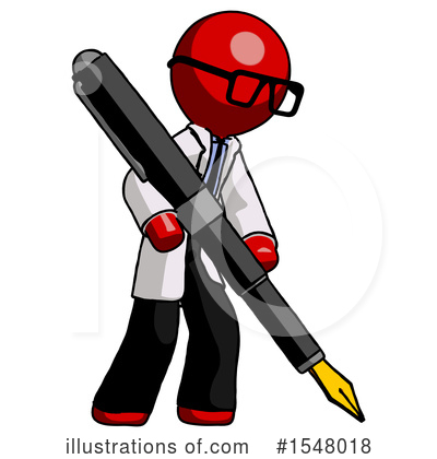 Royalty-Free (RF) Red Design Mascot Clipart Illustration by Leo Blanchette - Stock Sample #1548018