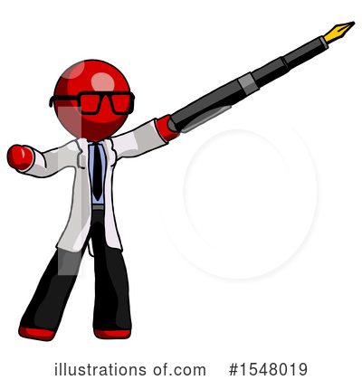 Royalty-Free (RF) Red Design Mascot Clipart Illustration by Leo Blanchette - Stock Sample #1548019