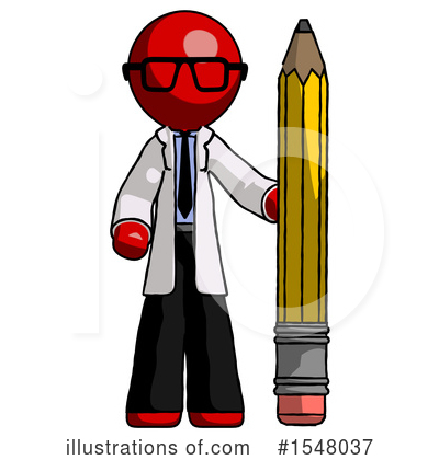 Royalty-Free (RF) Red Design Mascot Clipart Illustration by Leo Blanchette - Stock Sample #1548037