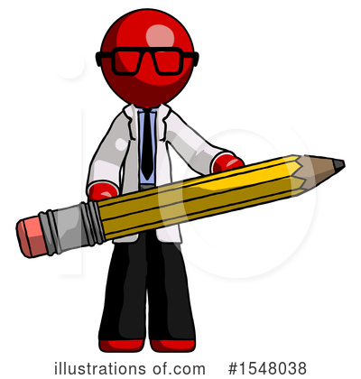 Royalty-Free (RF) Red Design Mascot Clipart Illustration by Leo Blanchette - Stock Sample #1548038