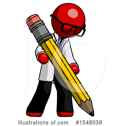 Royalty-Free (RF) Red Design Mascot Clipart Illustration by Leo Blanchette - Stock Sample #1548039