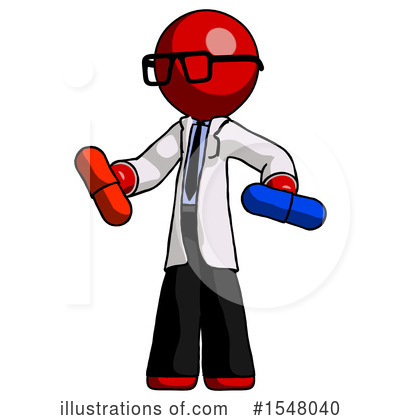 Royalty-Free (RF) Red Design Mascot Clipart Illustration by Leo Blanchette - Stock Sample #1548040
