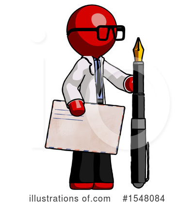 Royalty-Free (RF) Red Design Mascot Clipart Illustration by Leo Blanchette - Stock Sample #1548084