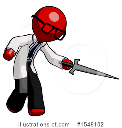 Royalty-Free (RF) Red Design Mascot Clipart Illustration by Leo Blanchette - Stock Sample #1548102