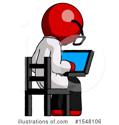 Royalty-Free (RF) Red Design Mascot Clipart Illustration by Leo Blanchette - Stock Sample #1548106
