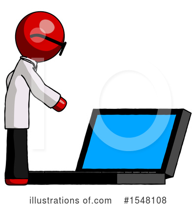Royalty-Free (RF) Red Design Mascot Clipart Illustration by Leo Blanchette - Stock Sample #1548108