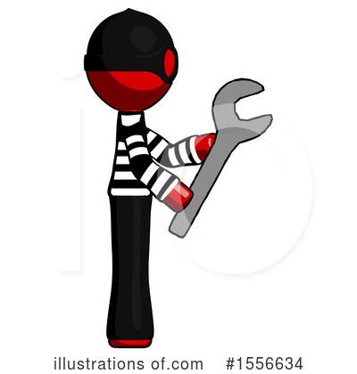 Royalty-Free (RF) Red Design Mascot Clipart Illustration by Leo Blanchette - Stock Sample #1556634