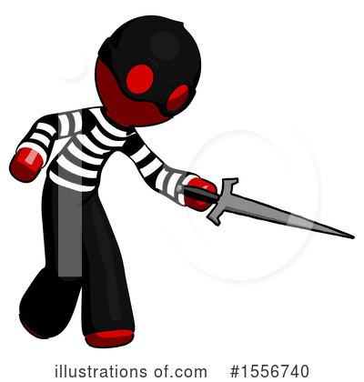 Royalty-Free (RF) Red Design Mascot Clipart Illustration by Leo Blanchette - Stock Sample #1556740