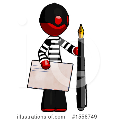 Royalty-Free (RF) Red Design Mascot Clipart Illustration by Leo Blanchette - Stock Sample #1556749