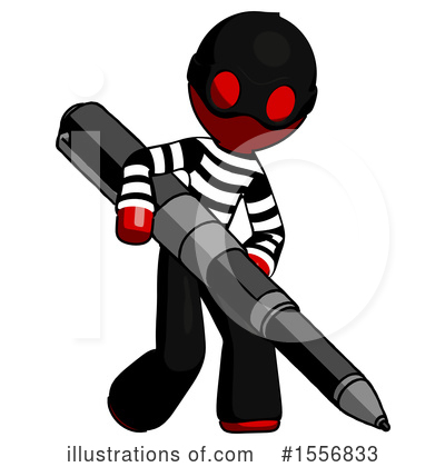 Royalty-Free (RF) Red Design Mascot Clipart Illustration by Leo Blanchette - Stock Sample #1556833