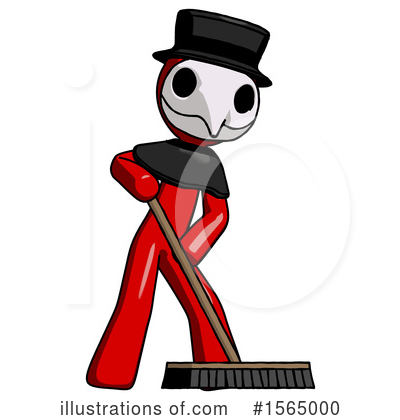 Royalty-Free (RF) Red Design Mascot Clipart Illustration by Leo Blanchette - Stock Sample #1565000