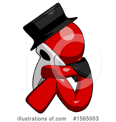 Royalty-Free (RF) Red Design Mascot Clipart Illustration by Leo Blanchette - Stock Sample #1565003