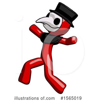 Royalty-Free (RF) Red Design Mascot Clipart Illustration by Leo Blanchette - Stock Sample #1565019