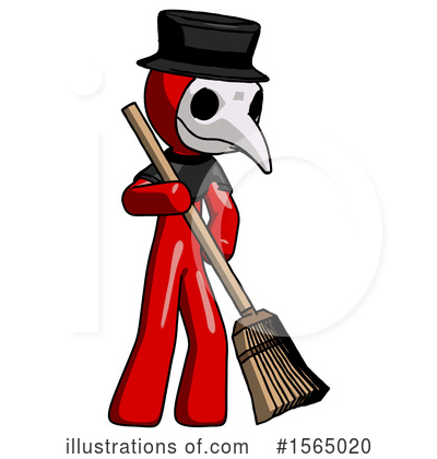 Royalty-Free (RF) Red Design Mascot Clipart Illustration by Leo Blanchette - Stock Sample #1565020