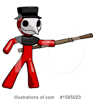 Royalty-Free (RF) Red Design Mascot Clipart Illustration by Leo Blanchette - Stock Sample #1565023