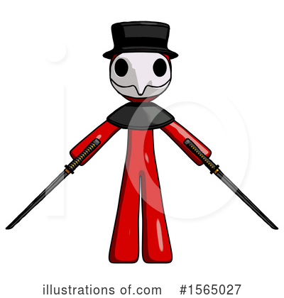 Royalty-Free (RF) Red Design Mascot Clipart Illustration by Leo Blanchette - Stock Sample #1565027