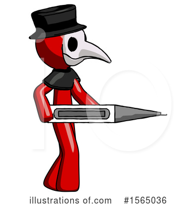 Royalty-Free (RF) Red Design Mascot Clipart Illustration by Leo Blanchette - Stock Sample #1565036