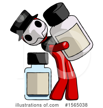 Royalty-Free (RF) Red Design Mascot Clipart Illustration by Leo Blanchette - Stock Sample #1565038