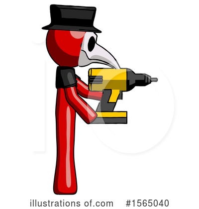 Royalty-Free (RF) Red Design Mascot Clipart Illustration by Leo Blanchette - Stock Sample #1565040