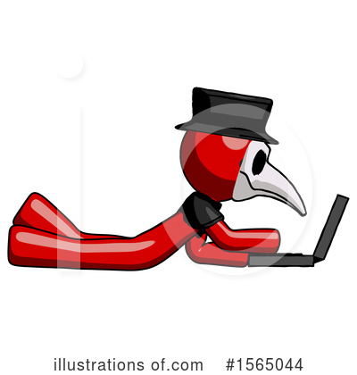 Royalty-Free (RF) Red Design Mascot Clipart Illustration by Leo Blanchette - Stock Sample #1565044