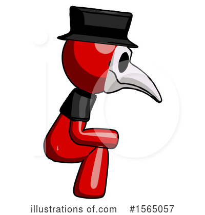 Royalty-Free (RF) Red Design Mascot Clipart Illustration by Leo Blanchette - Stock Sample #1565057