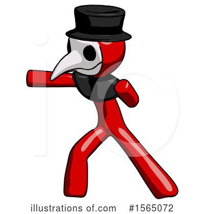 Royalty-Free (RF) Red Design Mascot Clipart Illustration by Leo Blanchette - Stock Sample #1565072