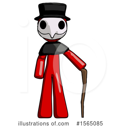 Royalty-Free (RF) Red Design Mascot Clipart Illustration by Leo Blanchette - Stock Sample #1565085