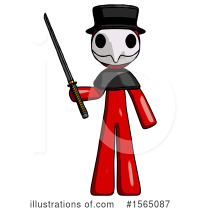 Royalty-Free (RF) Red Design Mascot Clipart Illustration by Leo Blanchette - Stock Sample #1565087