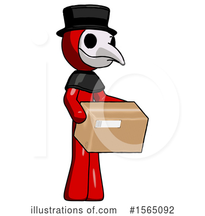 Royalty-Free (RF) Red Design Mascot Clipart Illustration by Leo Blanchette - Stock Sample #1565092