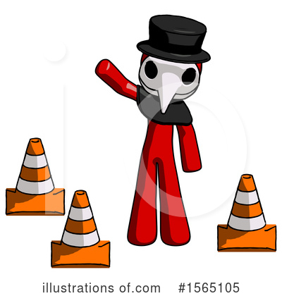 Royalty-Free (RF) Red Design Mascot Clipart Illustration by Leo Blanchette - Stock Sample #1565105