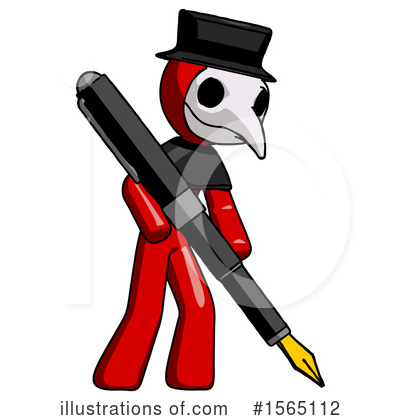 Royalty-Free (RF) Red Design Mascot Clipart Illustration by Leo Blanchette - Stock Sample #1565112