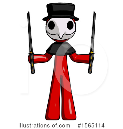 Royalty-Free (RF) Red Design Mascot Clipart Illustration by Leo Blanchette - Stock Sample #1565114