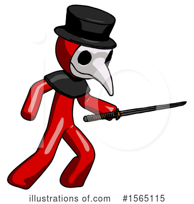 Royalty-Free (RF) Red Design Mascot Clipart Illustration by Leo Blanchette - Stock Sample #1565115