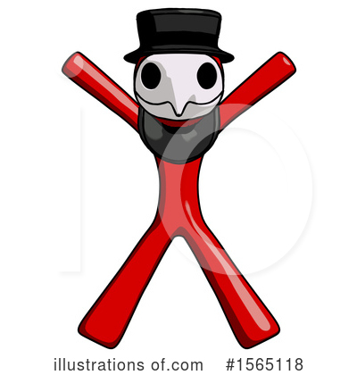 Royalty-Free (RF) Red Design Mascot Clipart Illustration by Leo Blanchette - Stock Sample #1565118