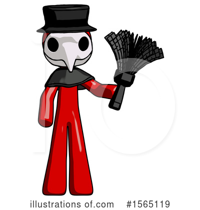 Royalty-Free (RF) Red Design Mascot Clipart Illustration by Leo Blanchette - Stock Sample #1565119