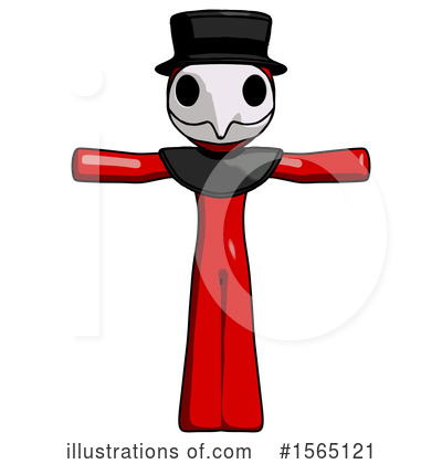 Royalty-Free (RF) Red Design Mascot Clipart Illustration by Leo Blanchette - Stock Sample #1565121