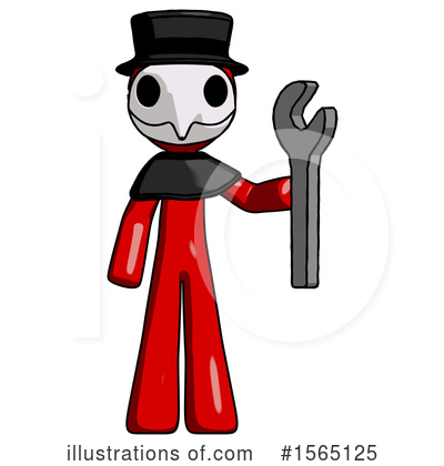 Royalty-Free (RF) Red Design Mascot Clipart Illustration by Leo Blanchette - Stock Sample #1565125