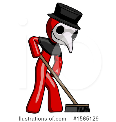 Royalty-Free (RF) Red Design Mascot Clipart Illustration by Leo Blanchette - Stock Sample #1565129