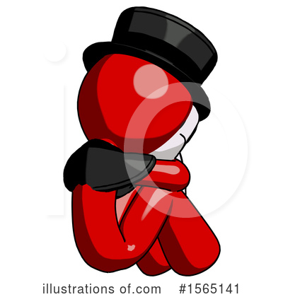 Royalty-Free (RF) Red Design Mascot Clipart Illustration by Leo Blanchette - Stock Sample #1565141
