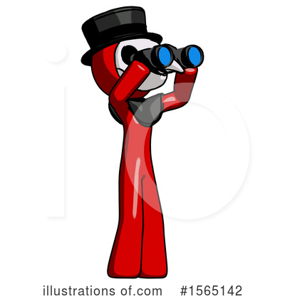 Royalty-Free (RF) Red Design Mascot Clipart Illustration by Leo Blanchette - Stock Sample #1565142