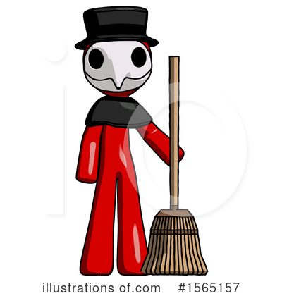 Royalty-Free (RF) Red Design Mascot Clipart Illustration by Leo Blanchette - Stock Sample #1565157