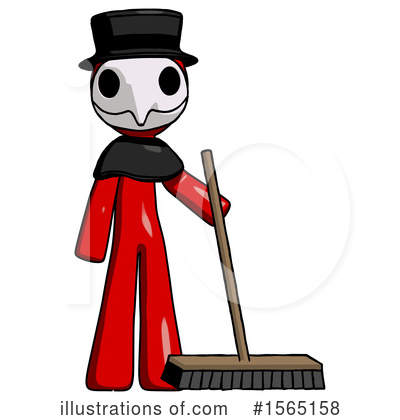 Royalty-Free (RF) Red Design Mascot Clipart Illustration by Leo Blanchette - Stock Sample #1565158
