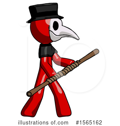 Royalty-Free (RF) Red Design Mascot Clipart Illustration by Leo Blanchette - Stock Sample #1565162