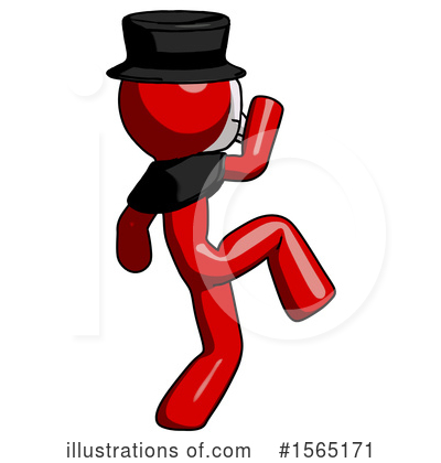 Royalty-Free (RF) Red Design Mascot Clipart Illustration by Leo Blanchette - Stock Sample #1565171