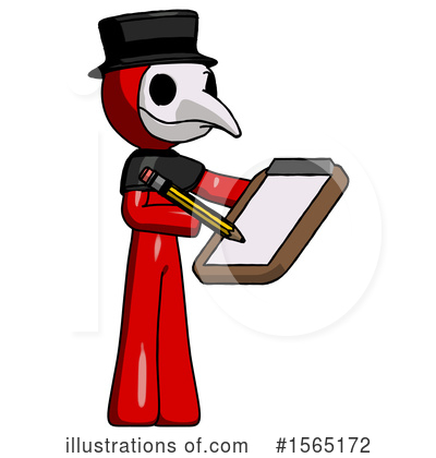 Royalty-Free (RF) Red Design Mascot Clipart Illustration by Leo Blanchette - Stock Sample #1565172