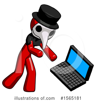 Royalty-Free (RF) Red Design Mascot Clipart Illustration by Leo Blanchette - Stock Sample #1565181