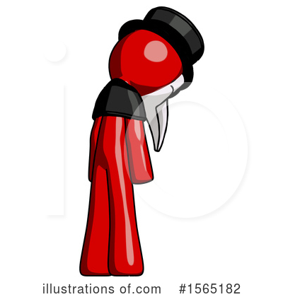 Royalty-Free (RF) Red Design Mascot Clipart Illustration by Leo Blanchette - Stock Sample #1565182