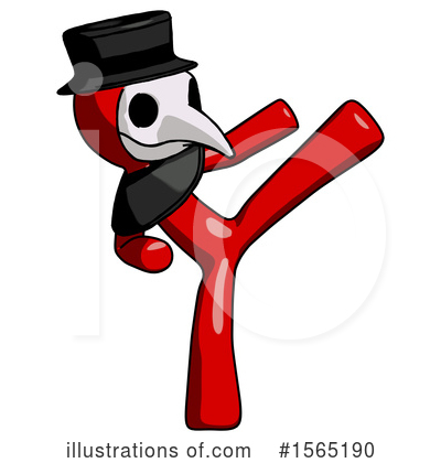 Royalty-Free (RF) Red Design Mascot Clipart Illustration by Leo Blanchette - Stock Sample #1565190