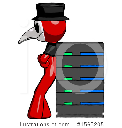 Royalty-Free (RF) Red Design Mascot Clipart Illustration by Leo Blanchette - Stock Sample #1565205